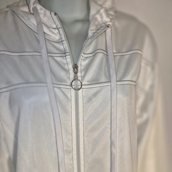 BEAUXART sportswear hooded athletic jacket, white from Europe in size XL - Picture 10 of 16